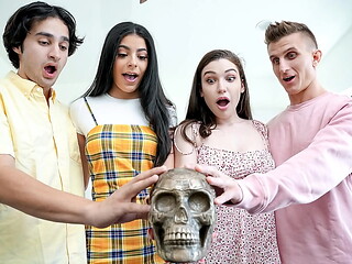 The Cursed Skull Makes the Boys Swap Their Stepsisters - Swapsister