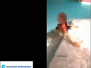 Smriti jain being naughty in pool dare full video