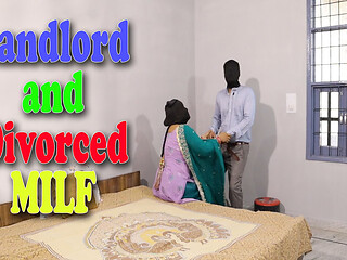 Divorced Chubby Indian MILF Share Her Pussy with Landlord for Rent and Security