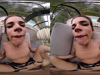 Blondie Balcony: Blowjob, Cowgirl  Missonary VR Porn