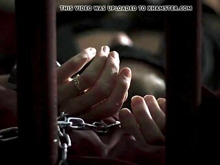 Submissive girl tied up after a shower and fucked hard