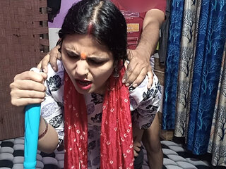 The master catches and fucks the beautiful maid in the room, in clear Hindi voice.