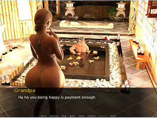 Grandpa's Visit - Gameplay - Roleplay - Hotspring with Grandpa