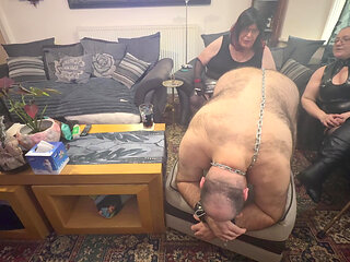 Part 1:- Domina Satana, Booboo & Stephanie sensual play and smoking!