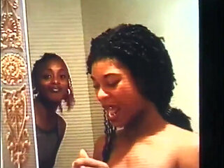 Pretty black lesbians pussy licking