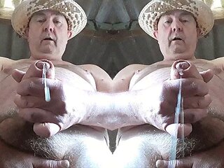 Super handjob with smoking toes of the good fat Pascal showing off in his garage