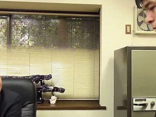 Pretty Asian Scene-1_hairy Japanese Brunette Loves to Fuck in the Office