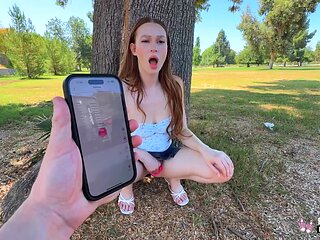 Slim Petite Harley Love Reveals Her Slutty Talents After Some Outdoor Teasing With a Lovense Lush