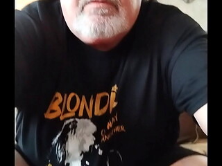JACKING OFF IN A BLONDIE T SHIRT