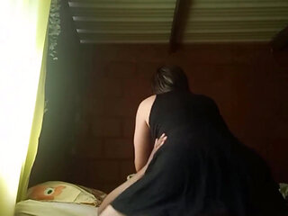 My 50 Year Old Stepmother Jumping on My Cock I Give It to Her in 4 She Moans Deliciously