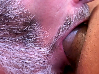Mature Submissive Sucks Fat Bear's Thick Cock Part 1