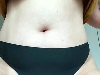 Amateur striptease and Solo masturbation