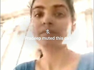 Slutty indian housewife watching cock jerking on webcam