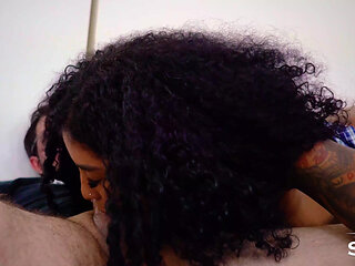 Hot Ebony Girl Takes in the Ass