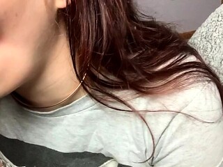 Warning Fantastic blonde big cock blowjob and cumshot