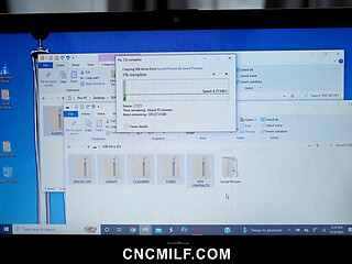 Freeuse Spy Joey Fucks Ambassador Elise While Stealing Classified Documents from Her Computer - Cncmilf