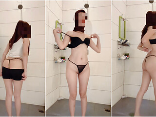 Hot Shower in Malaysian Hijab
