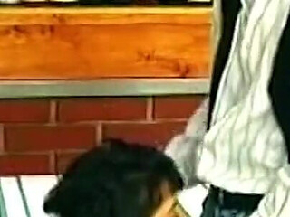 Prolapsing Rosebud Dripping Piss in Public Bar