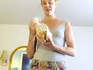Lovely Blonde With Tight Pussy Masturbate Solo