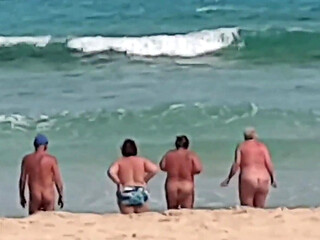 Naked in the Sea with the Girls!