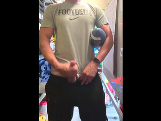 Alpha Stud Jockdad87 Shoots a Load of Football Cum