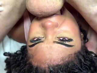 Busty Latina Stepdaughter in Intense Interracial Encounter