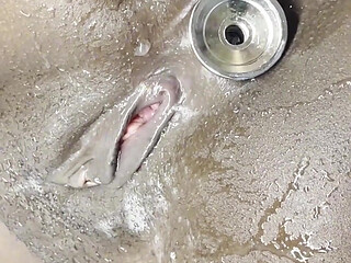 Horny Teen Girl +18yrs Gets Naughty in the Shower Recording Video 4 Her Lecturer Lover!