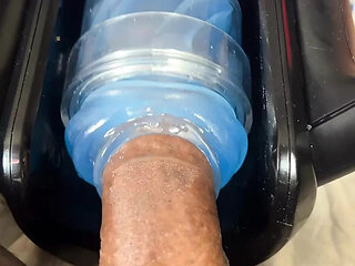 Watch me be stroked off by machine