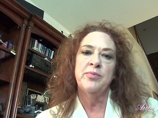 POV : Your Step-Auntie Ginger Caught You Jerking Off, Lends Her Services Instead