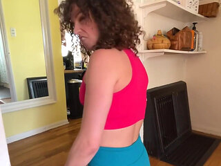 Morning Workout and Anal Stretching Routine! Haha. This Is More for Fun! but I Do Love Teaching People How to Anal