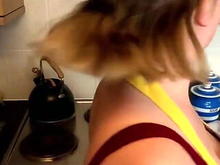 Stepmommy Gets Distracted by Stepson During Chores