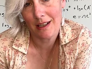 Big-titted MILF teacher takes POV roleplay to the next level