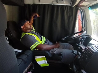Lunchtime, Alone Inside the Truck.