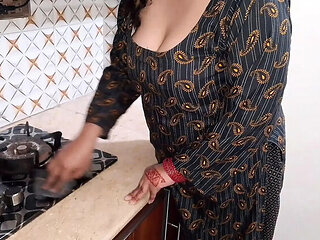 Step Mom Fucked Hard by Step Son in Kitchen - Big Natural Tits Teen
