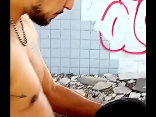 They almost got caught in an abandoned building... the thrill only made it hotter