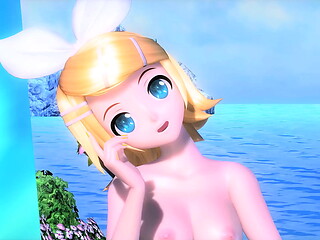 Kagamine Rin Love Song Project diva Nude Mod Full Nude