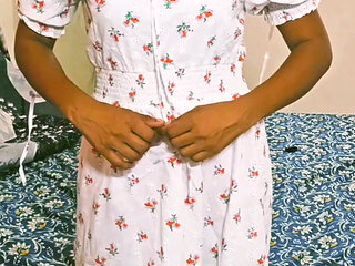 Pt 5 Izha Kerala Mallu hot wife, strip showing boobs and nipples