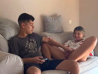 My Stepsister Won't Let Me Finish a Video Game until I Fuck Her First