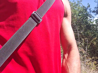 Risky Nature Walk Jerk Off - Got Super Horny and Stroked My Cock Outside