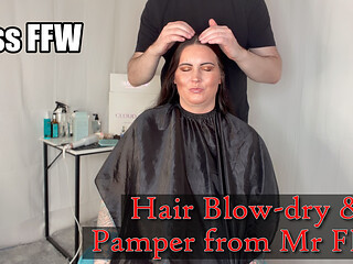 Lucky Miss Ffw - Full Hair Care & Shoulder Massage From Mr