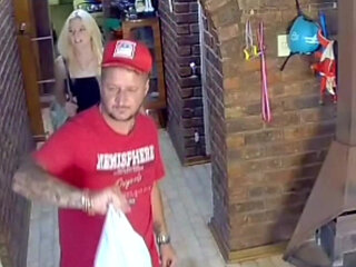 Blond girl geting som