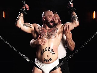 Bound Muscle Stud Gets Edged Hard
