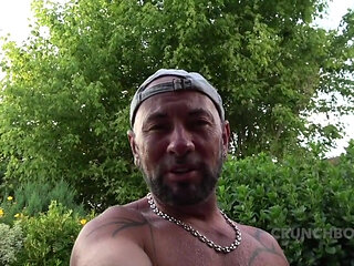 Dmimitrii Fucked in the Garden by Young Straight Twink