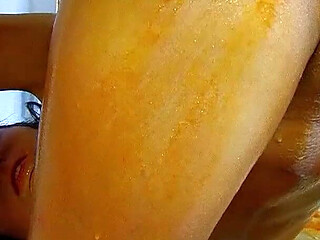 Milf Charlotte full of tomato sauce gets ass fucked by husband