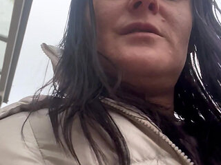 Sinful Secrets- care aide on break pleasures herself in park washroom