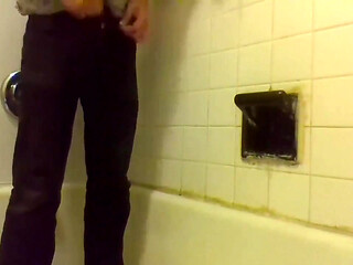 Stripping Buttnaked Peeing in My Mouth & on My Face, Titties and Asshole