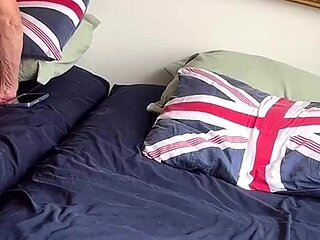 Cameras Above and Below Us as We Play on the Bed