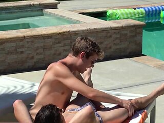 Summer pool party gone full nasty mode