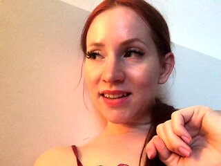 Amateur cougar MILF with small boobs is jerking cock
