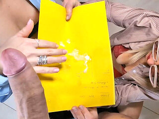 You Cummed on the Report Card! Teachers Swear and Make the Student Cum